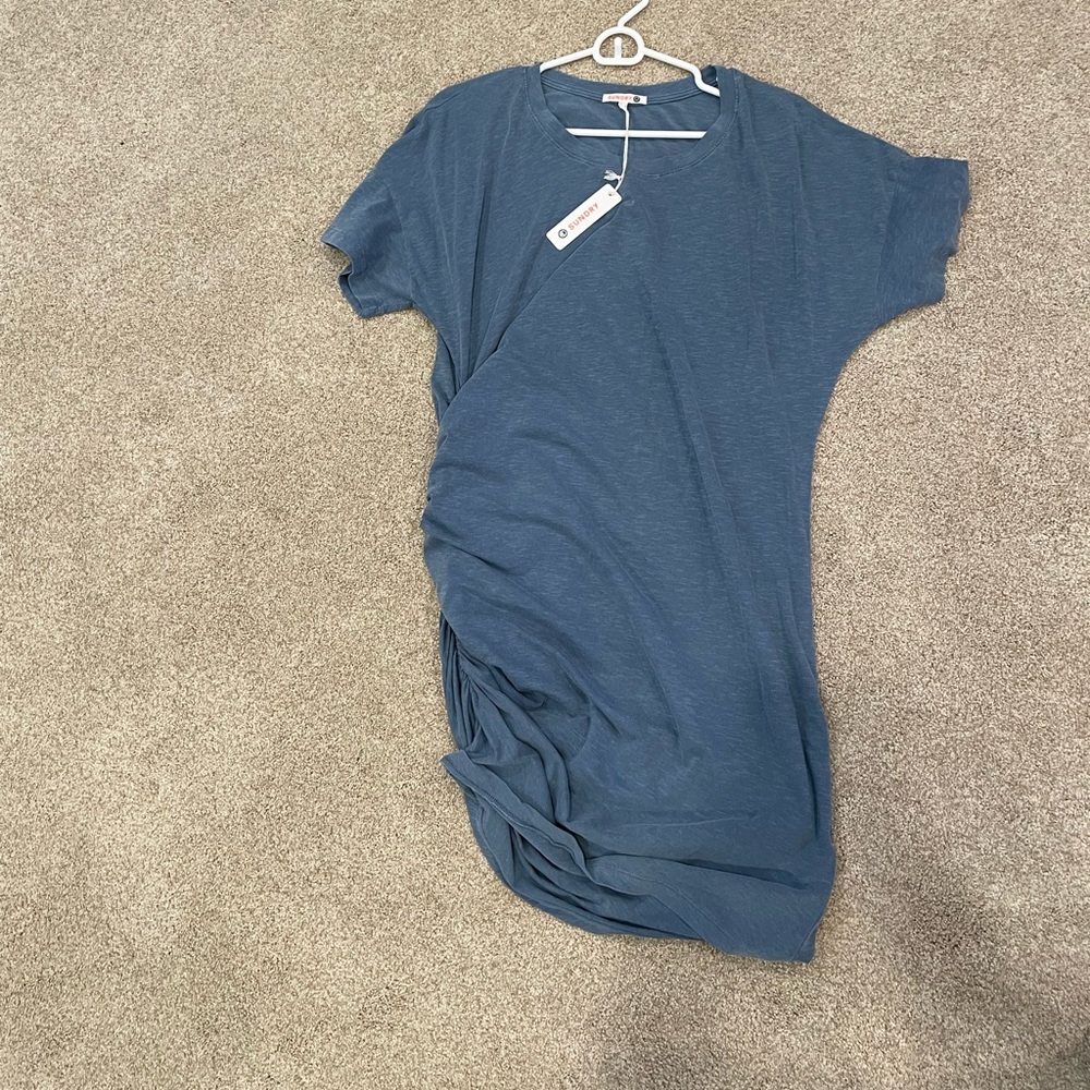 Sundry side ruched tshirt dress size 3